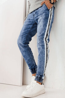 Spodnie męskie jeansowe joggery niebieskie Dstreet UX4224