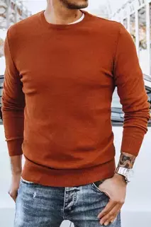 Sweter męski klasyczny rudy Dstreet WX1936