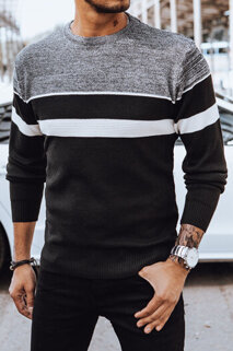 Sweter męski szaro-czarny Dstreet WX2101