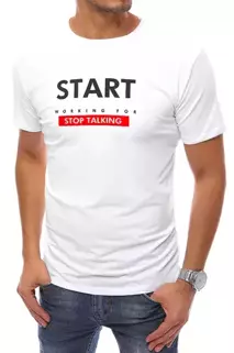 T-shirt męski biały Dstreet RX4734