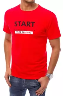T-shirt męski czerwony Dstreet RX4736