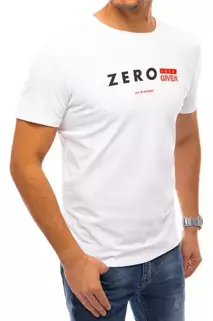 T-shirt męski z nadrukiem biały Dstreet RX4740