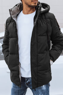 Zimowa pikowana kurtka męska czarna Dstreet TX4463