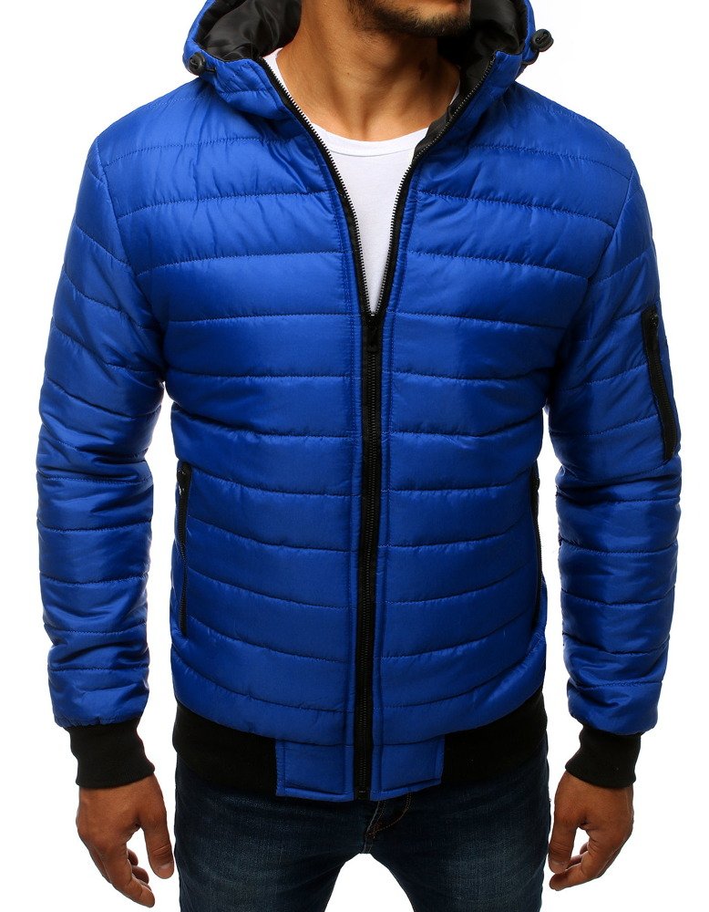 Kurtka męska pikowana bomber jacket niebieska (tx2730) - sklep online ...