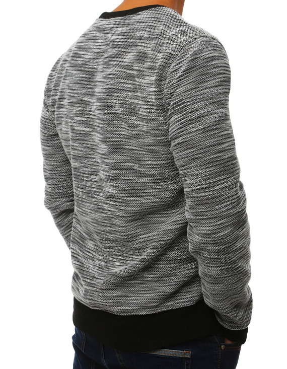 Bluza męska bez kaptura czarno-biała BX4000