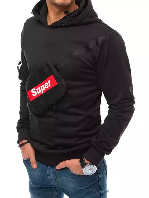Bluza męska czarna Dstreet BX5161