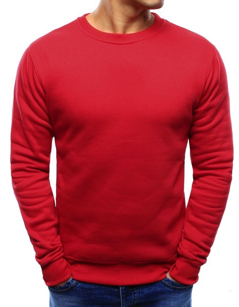 Bluza męska gładka czerwona BX4198