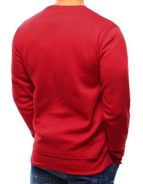 Bluza męska gładka czerwona Dstreet BX3867