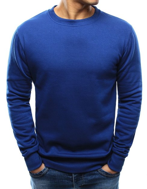 Bluza męska gładka niebieska Dstreet BX3695