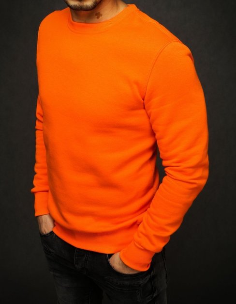 Bluza męska gładka pomarańczowa Dstreet BX4387