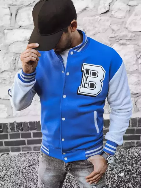 Bluza męska rozpinana niebieska Dstreet BX5438