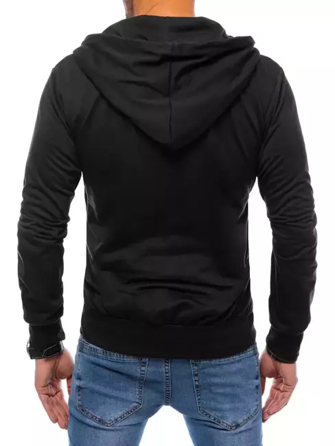 Bluza męska rozpinana z kapturem czarna Dstreet BX5178