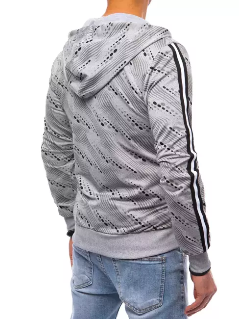 Bluza męska rozpinana z kapturem szara Dstreet BX5189