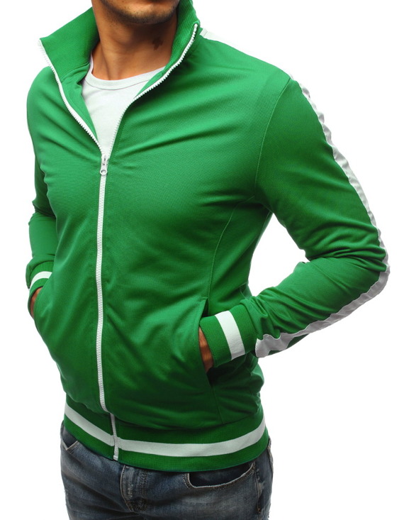Bluza męska rozpinana zielona BX3916