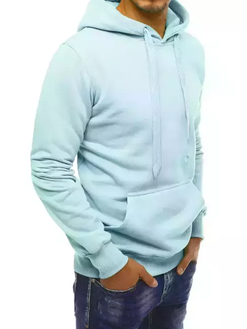 Bluza męska z kapturem błękitna Dstreet BX5107