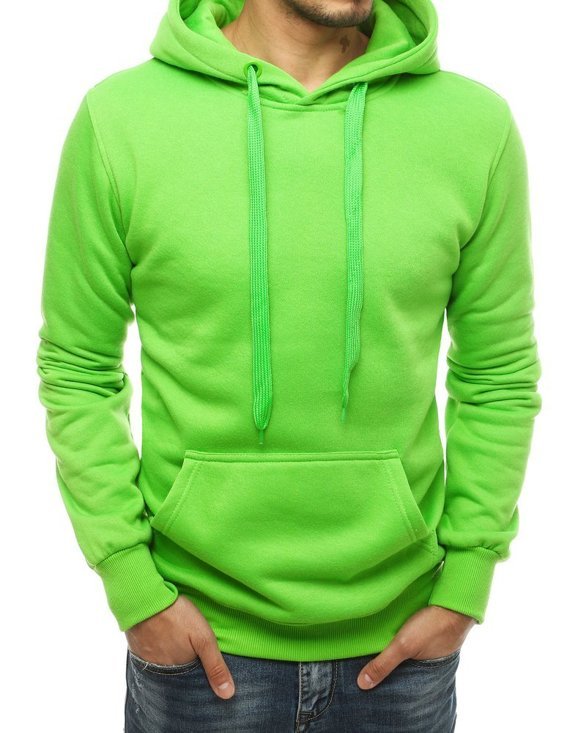 Bluza męska z kapturem zielona Dstreet BX4685