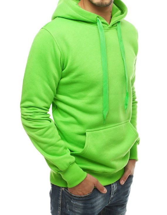 Bluza męska z kapturem zielona Dstreet BX4685