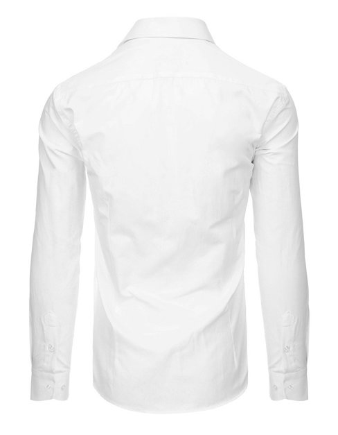 Elegancka koszula męska biała z długim rękawem DX1476