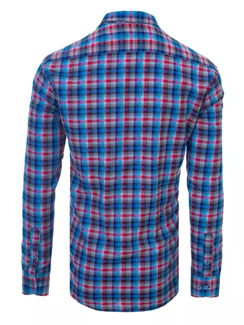 Kolorowa koszula męska w kratkę DX2049