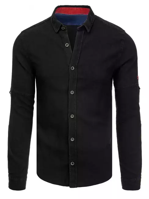 Koszula męska czarna Dstreet DX2249