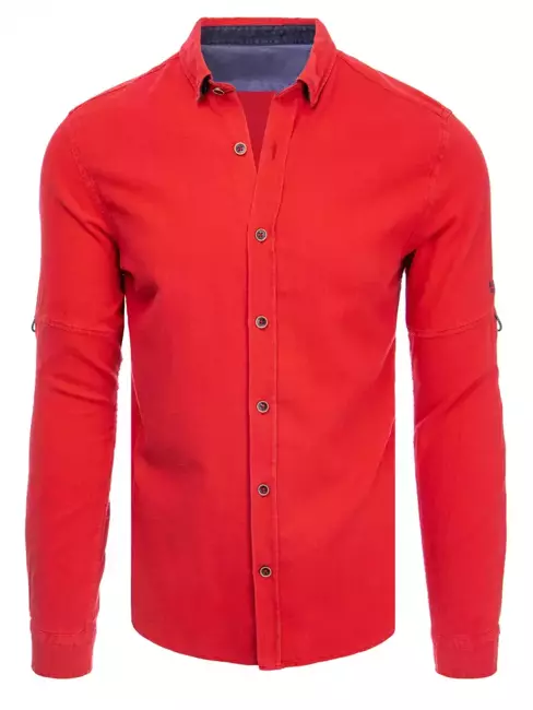 Koszula męska czerwona Dstreet DX2295