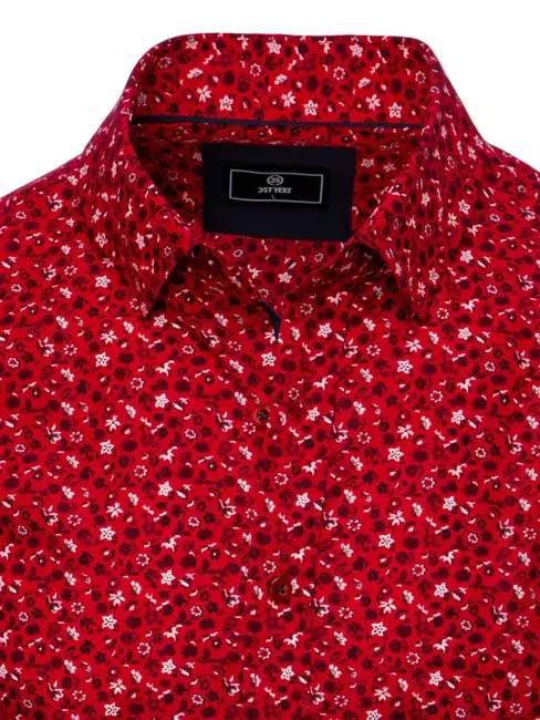 Koszula męska czerwona Dstreet DX2410