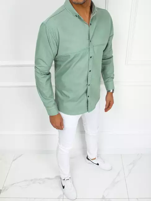 Koszula męska elegancka zielona Dstreet DX2369