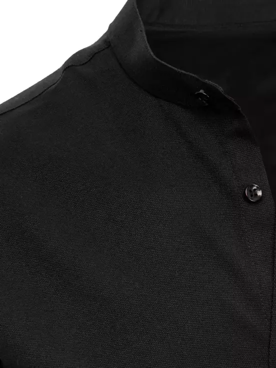 Koszula męska gładka czarna Dstreet DX2167