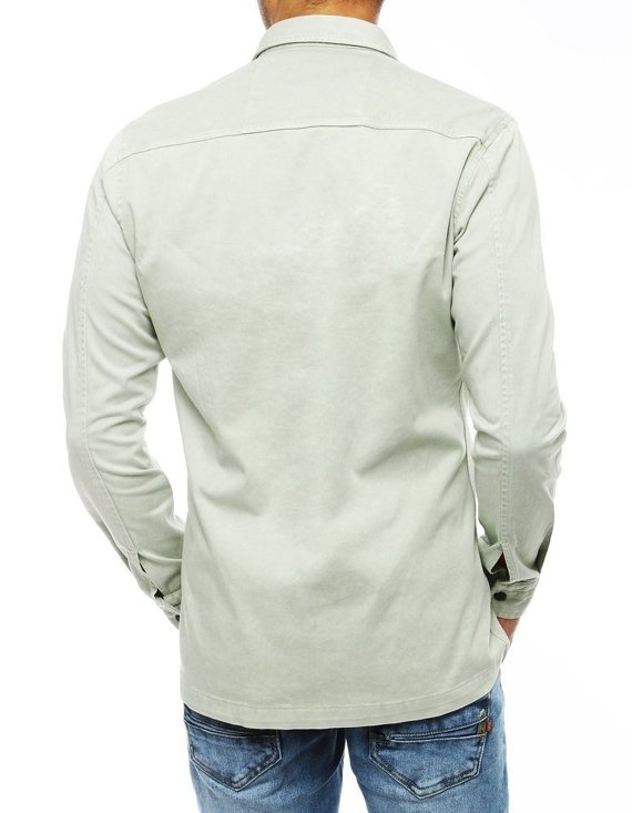 Koszula męska jeansowa miętowa Dstreet DX1848