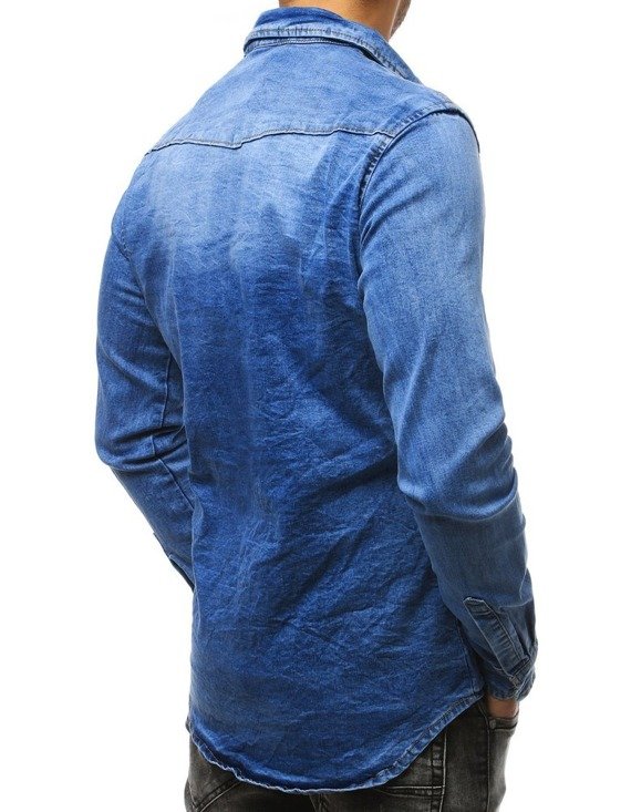 Koszula męska jeansowa niebieska DX1789