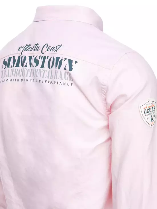 Koszula męska różowa Dstreet DX2299