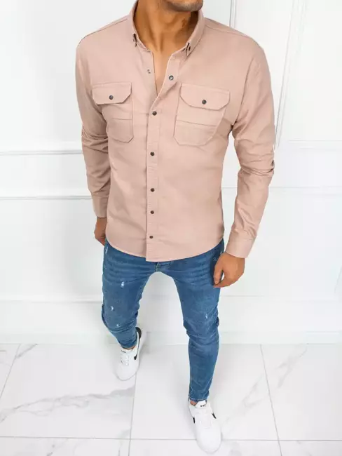 Koszula męska różowa Dstreet DX2374