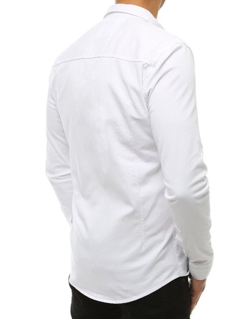 Koszula męska z długim rękawem biała Dstreet DX1934