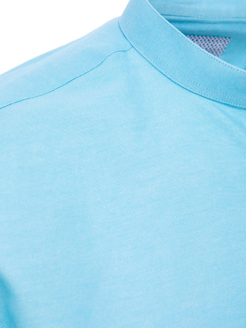Koszula męska z krótkim rękawem błękitna Dstreet KX1000