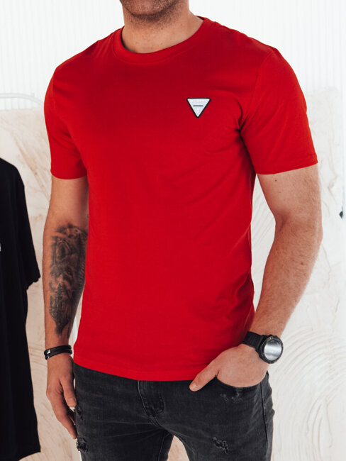 Koszulka męska basic czerwona Dstreet RX5446