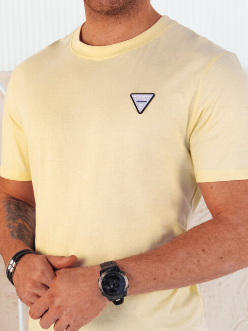 Koszulka męska basic żółta Dstreet RX5445