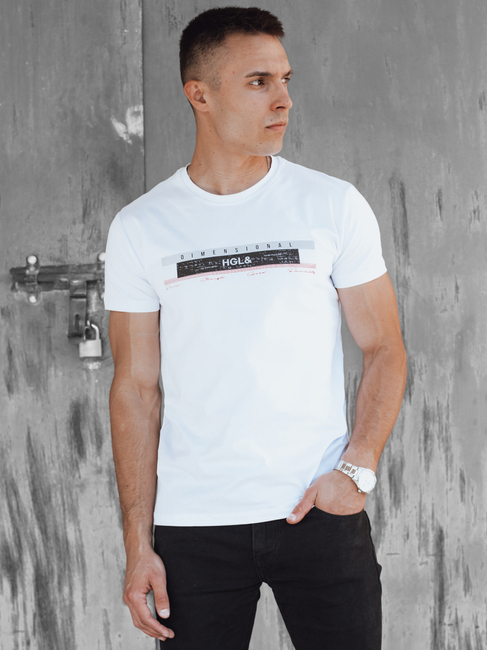 Koszulka męska biała Dstreet RX5556