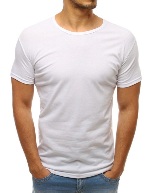 Koszulka męska gładka biała Dstreet RX2571