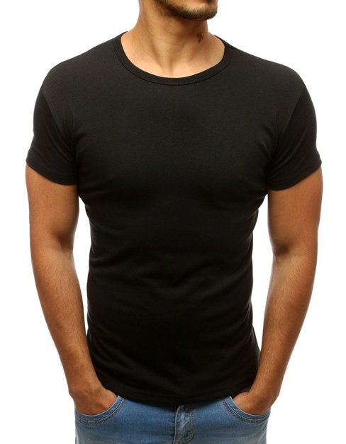 Koszulka męska gładka czarna Dstreet RX2572