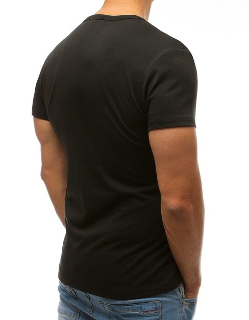 Koszulka męska gładka czarna Dstreet RX2572