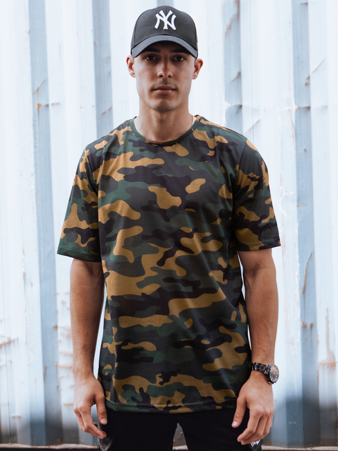 Koszulka męska khaki camouflage Dstreet RX5594