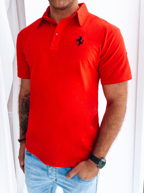 Koszulka męska polo czerwona Dstreet PX0586