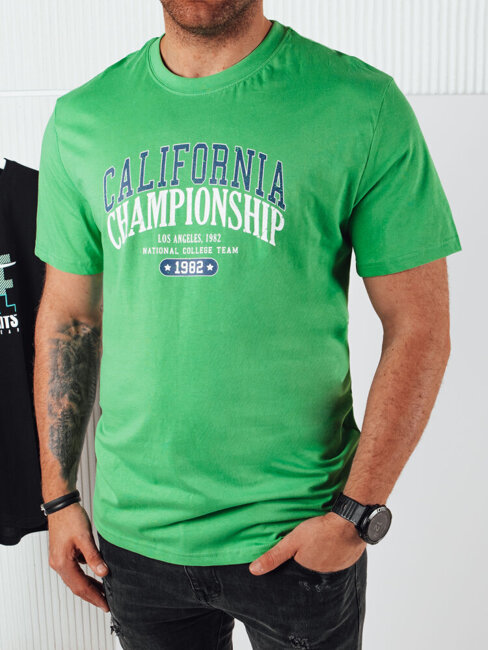 Koszulka męska z nadrukiem zielona Dstreet RX5390