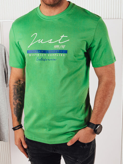 Koszulka męska z nadrukiem zielona Dstreet RX5426