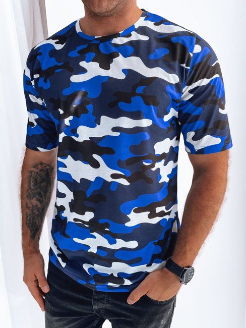 Koszulka moro męska niebieska Dstreet RX5250