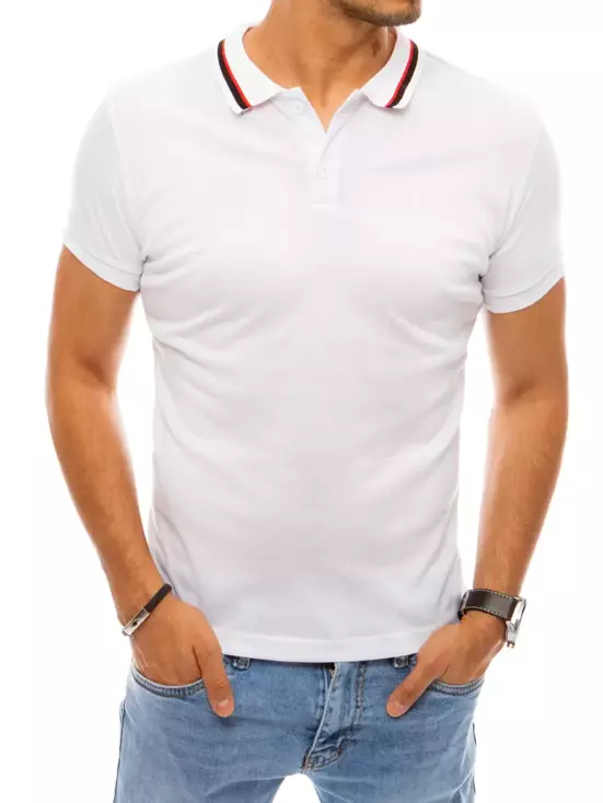 Koszulka polo biała Dstreet PX0353