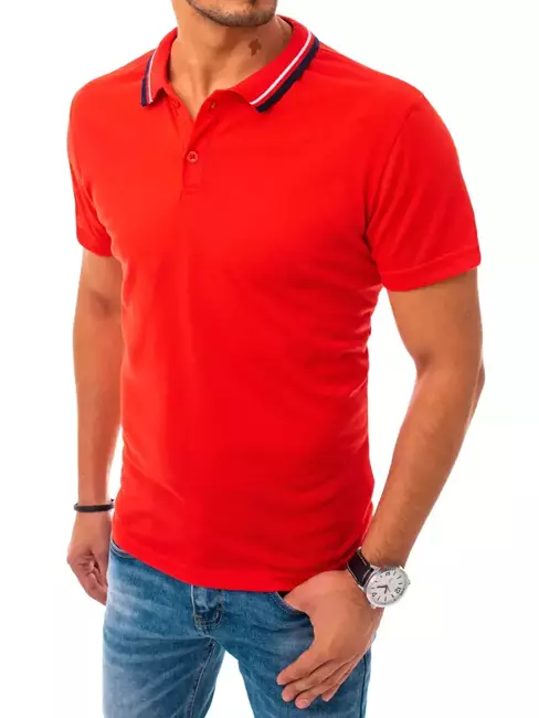 Koszulka polo czerwona Dstreet PX0500