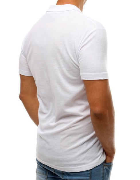 Koszulka polo męska biała PX0176