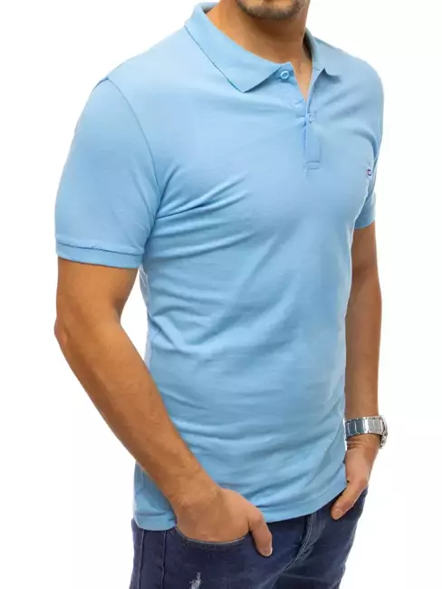 Koszulka polo męska błękitna Dstreet PX0327