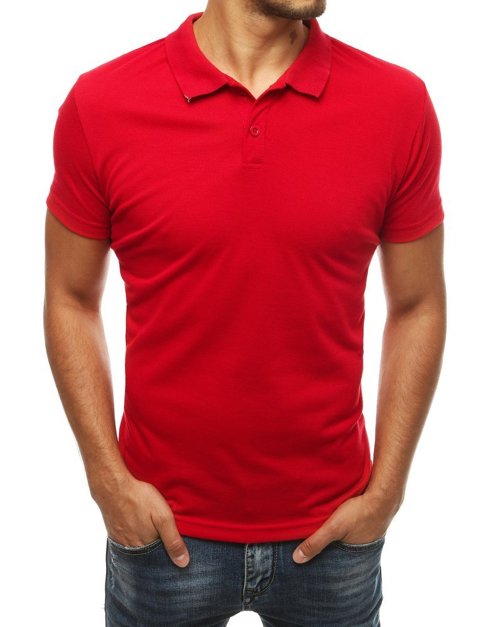 Koszulka polo męska czerwona Dstreet PX0312